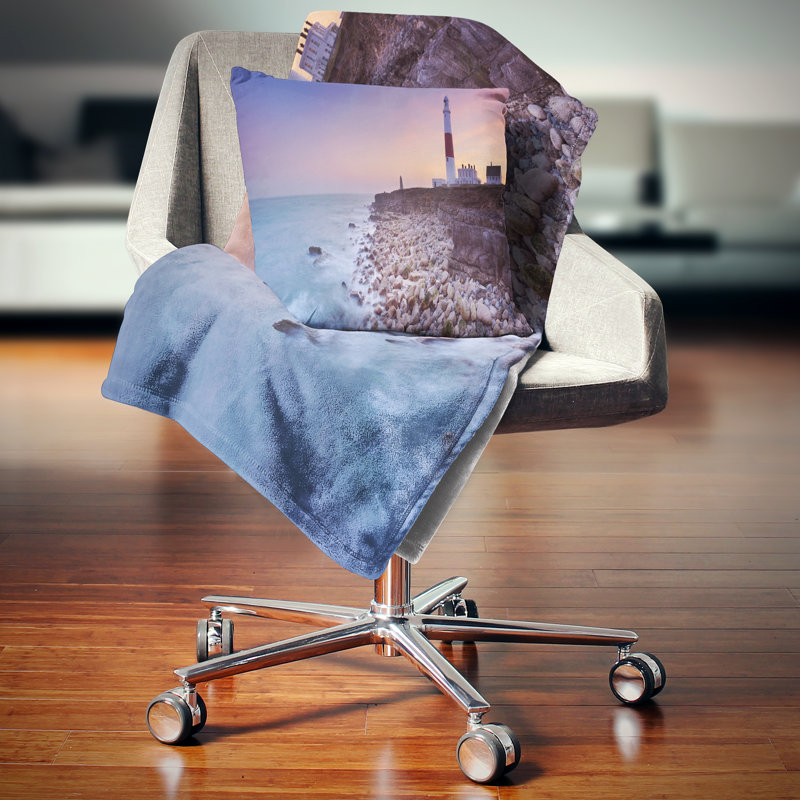 Coussin dorset de mer portland bill shore, 16 po x 1 po, Coussin décoratif