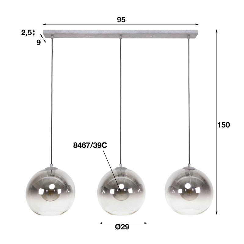 Grisborne 1 - Light Dome Pendant