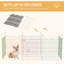 Pet Playpen Dog Puppy Pen Metal Crate Kennel with Door 60H x Φ156cm