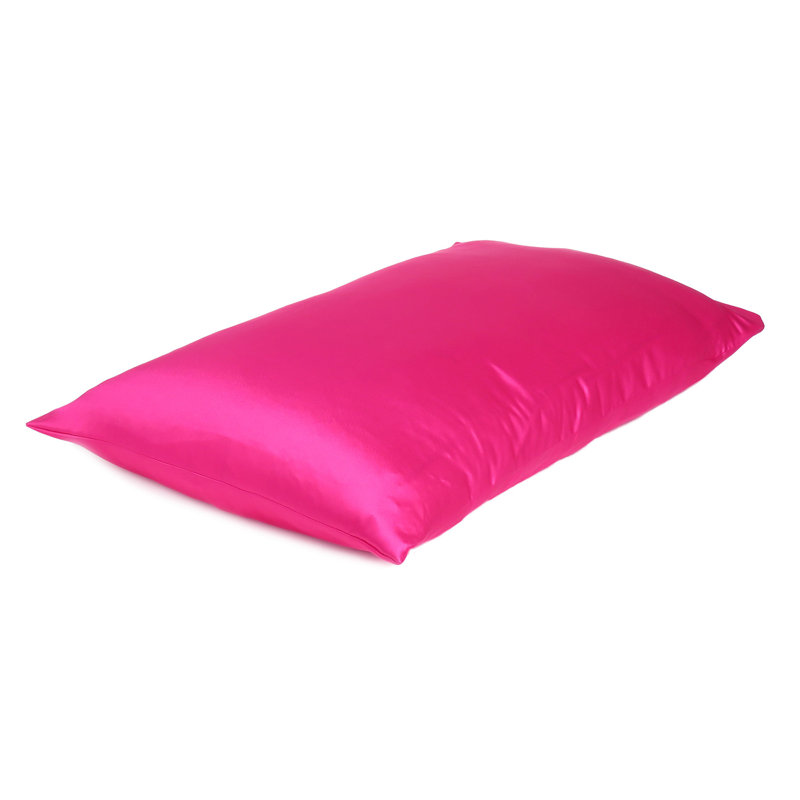 Taies d'oreiller en satin, Standard, Rose