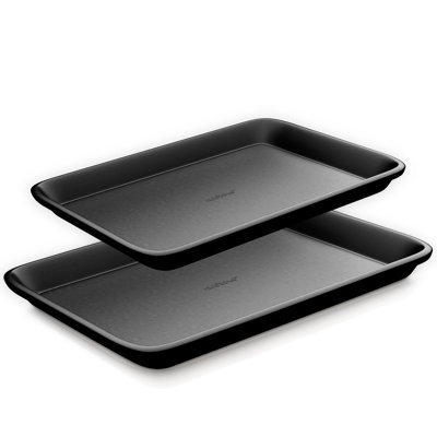 NutriChef Non-Stick Steel 2 Piece Baking Sheet Set