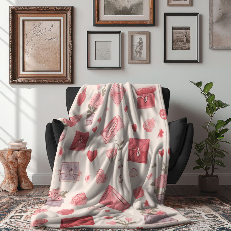 Rose classique - couverture de qualité supérieure 1 pièce, L 50 po x L 60 po