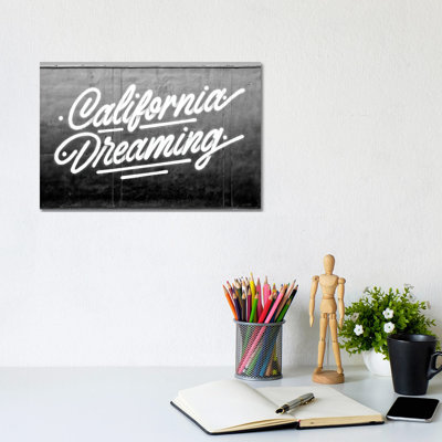 Black California Series - Dreaming - Wrapped Canvas Print