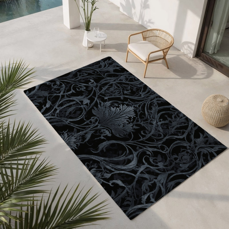 Tapis intérieur et extérieur Dusken Veil, Rectangle 9 pi x 12 pi