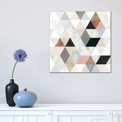 Watercolour Mosaic II by Victoria Borges - Wrapped Canvas Painting