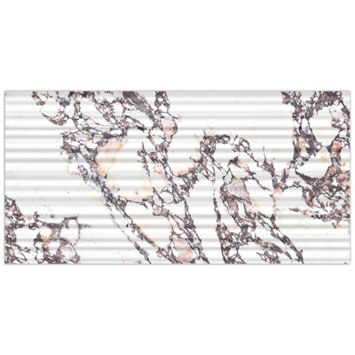 Carrelage plissé Merola 11-3 / 4 po X 23 1/2 po Carreau de porcelaine pour plancher et mur