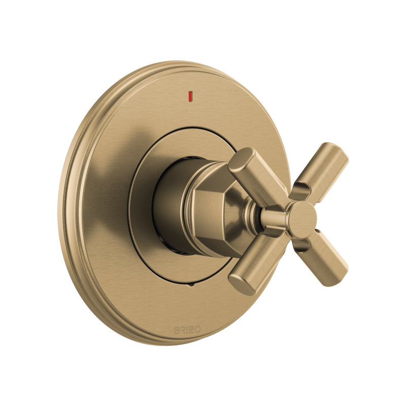 Invari™ Pressure Balance Valve Only Trim, Luxe Gold, Cross