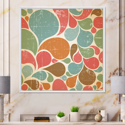 Motif abstrait coloré et coloré - reproduction de cadre photo sur toile