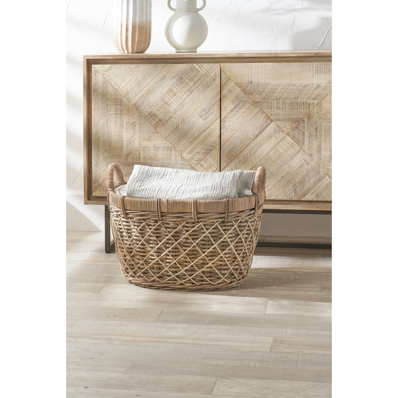 Hand Woven Laundry Hamper with Handles