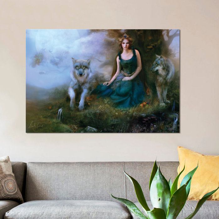 «Children of the Moon» par Bente Schlick, impression sur toile tendue, H 40 po x l 60 po x P 1,5 po