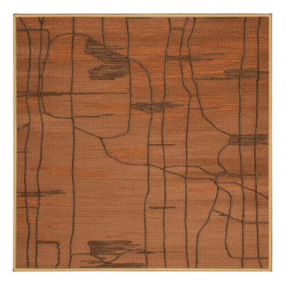 Tapis abstrait lavable à la machine