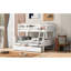 Twin Over Full Bunk Bed With Measures, & 2 Storage - White , Safe Sleep-726806931