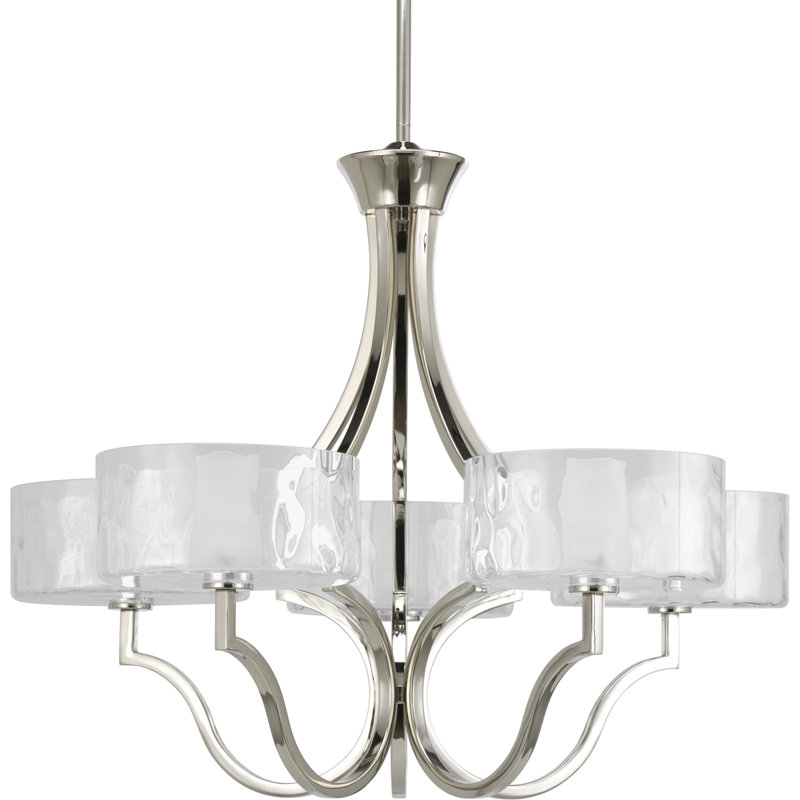 Osmanu 5 - Light Steel Dimmable Chandelier