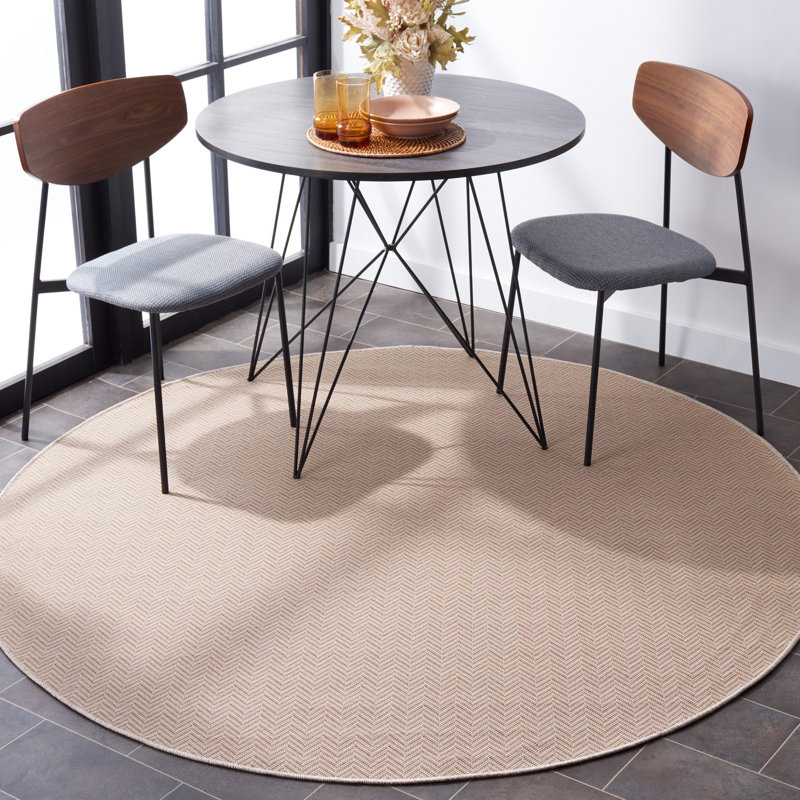Bemadette Indoor/Outdoor Sunbrella Chair Pad, Round 6'5"
