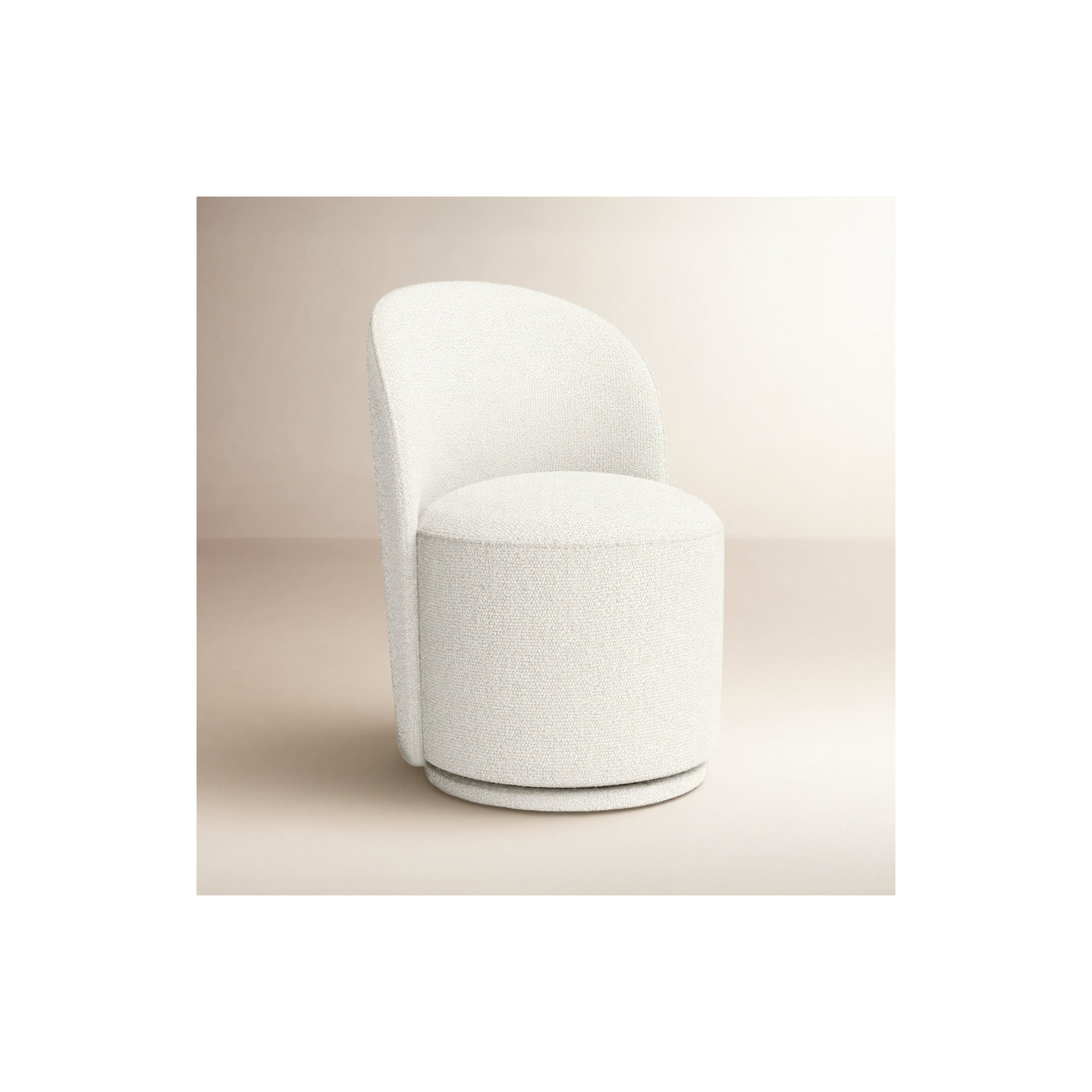 Sharlene Swivel Side Chair, Merino Pearl