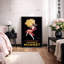 «Cognac Monnet Art Deco Lady», reproduction d'art rétro française, publicité sur toile encadrée, impression sur toile-123387458-123387462