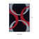 Manchester Abstract Black/Red Area Rug