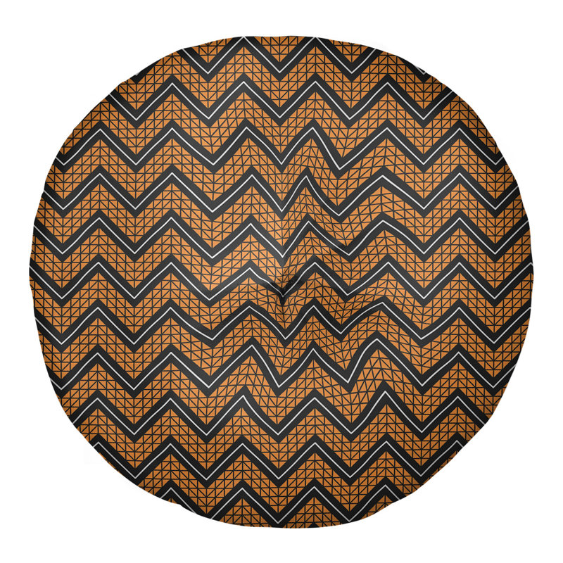 Coussin Rhonda Cheval, 30 po x 30 po, Orange/bleu