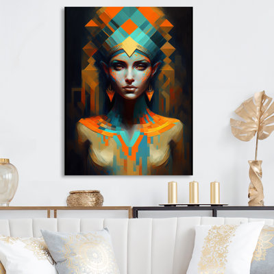 Portrait de la déesse égyptienne III - reproduction sur toile