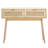 Rattan Console Table with 2 Storage Drawers Rattan Sliding Door