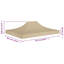Avilla 4.3m x 2.9m Party Tent Roof-1908303233