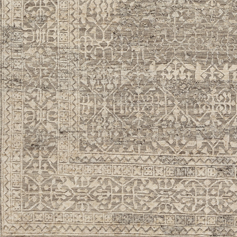 Tunus Hand Knotted Oriental Area Rug, Rectangle 6' x 9'