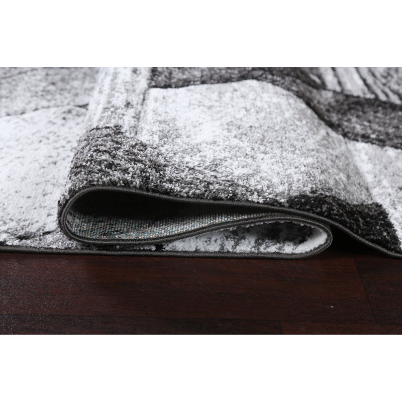 Tapis oriental transitionnel à treillis 7 x 10, Rectangle 6 pi 7 po x 9 pi 6 po