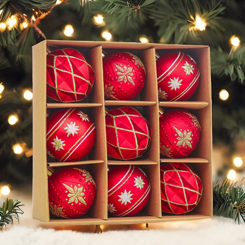 Ensemble d'ornement boule de Noël Jazae
