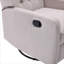  Fauteuil inclinable à bascule moderne et pivotant, 3 pièces inclinables réglables à 360 degrés, beige neutre pour la chambre à coucher du salon