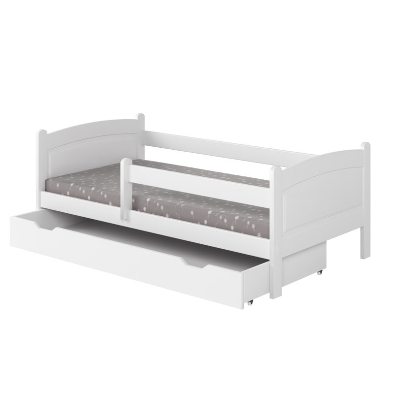 Standard with Storage Included, European Toddler (80 x 160 cm), White