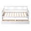 Lit de jour simple en bois avec deux tiroirs-1376086129