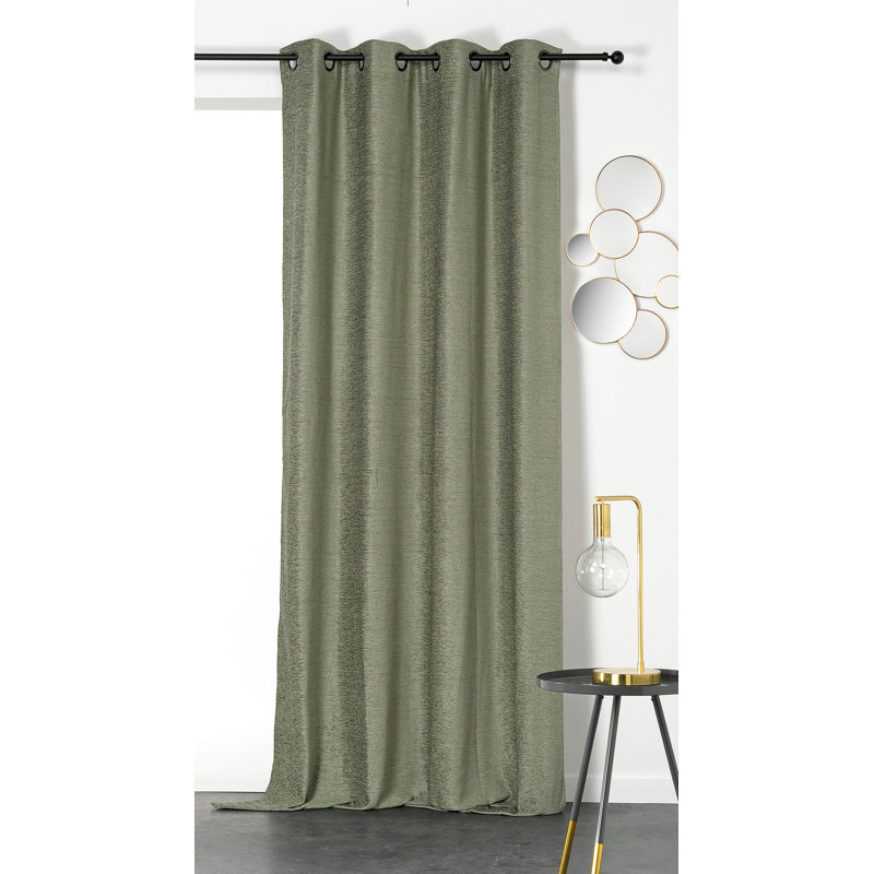 Gianvittorio Room Darkening Curtain Single Panel, Light Green