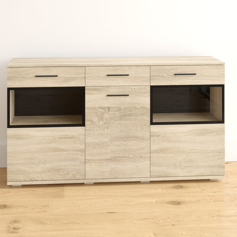 Renee 154 Cm Wide One Drawer Sideboard, Light brown