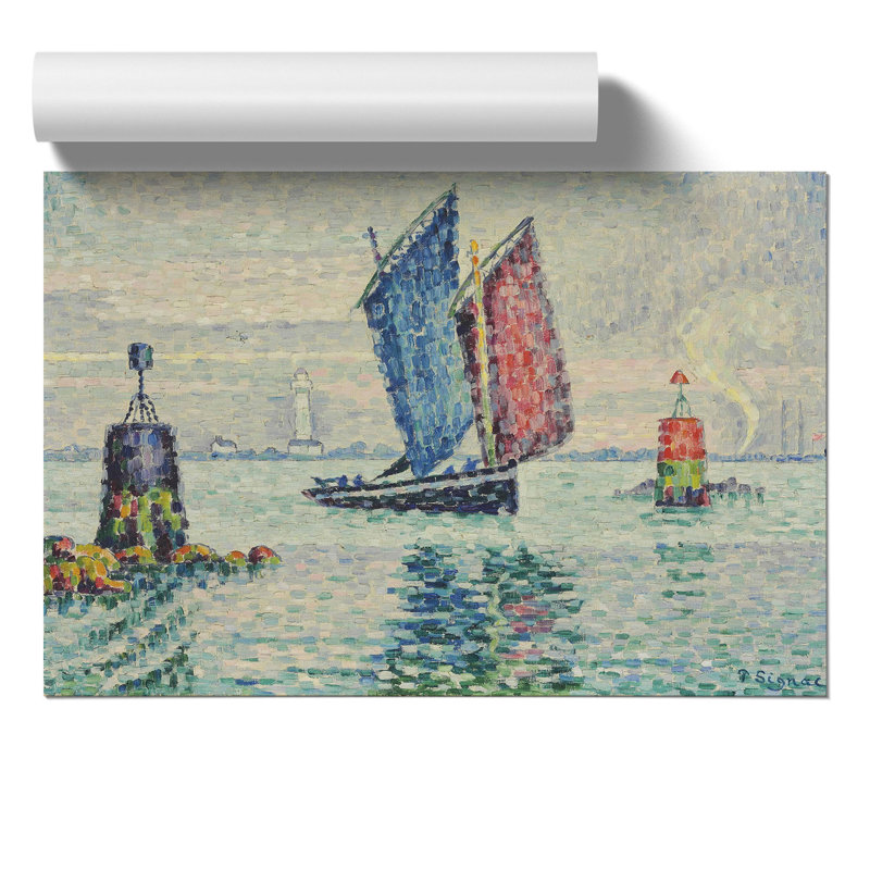 Le Sardinier, Locmalo by Paul Signac - No Frame Painting, 42cm H x 59cm W x 0.1cm D