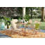 Seto Rectangular Acacia Solid Wood Outdoor Dining Table - 160 cm W 90.5 cm D