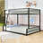Metal Bunk Bed With Ladder And Guardrails-158494430-158494428