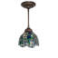 Mini-luminaire suspendu rose de 7 po
