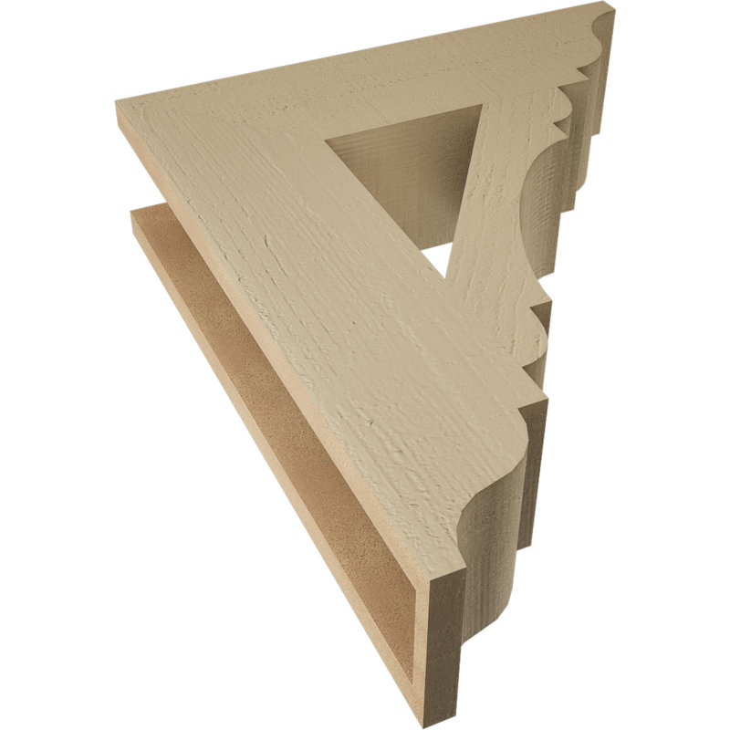 Support en bois de cèdre brut olympique Traditional, H 24 po x l 5,5 po x P 20 po