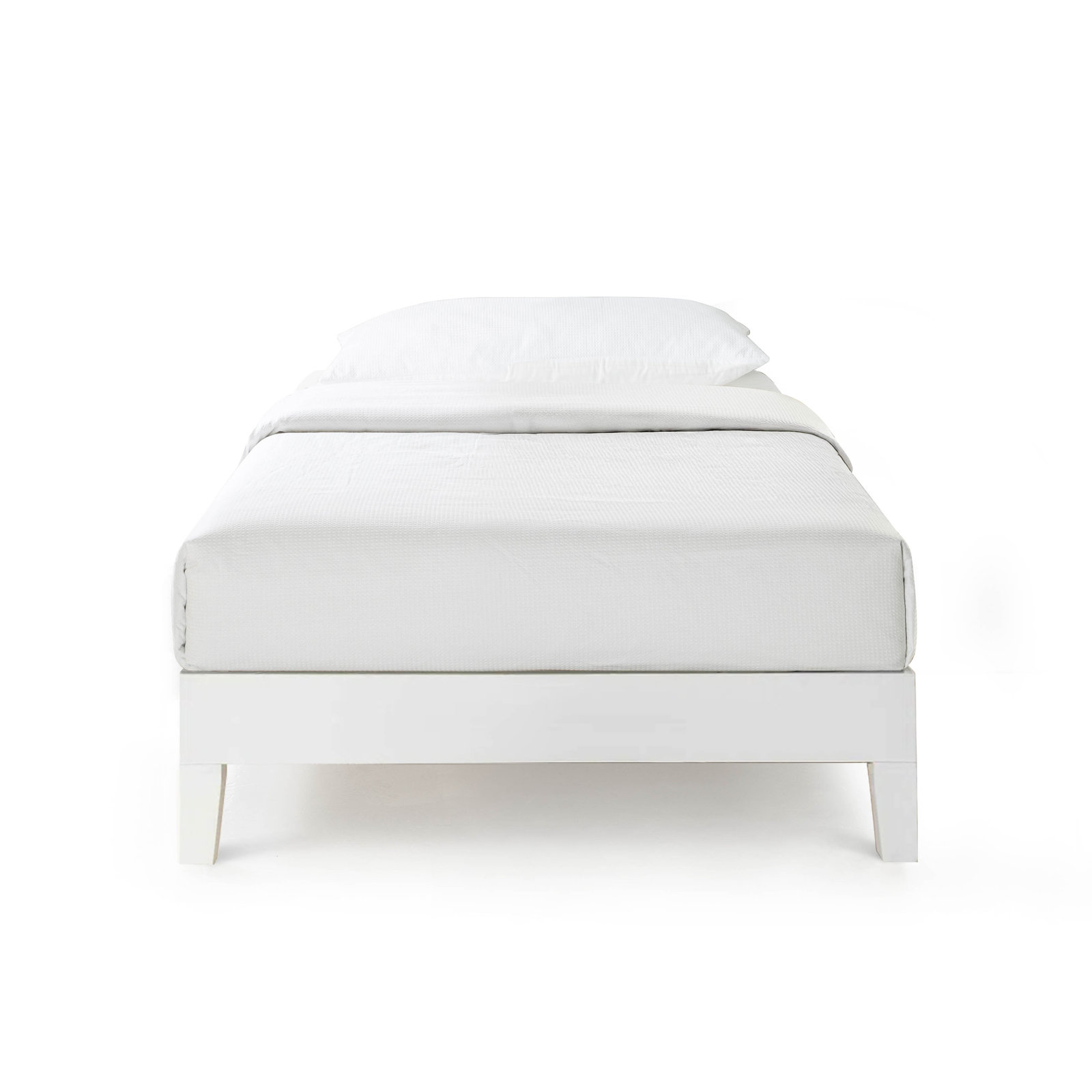 Amaryn Platform Bed, Twin, White