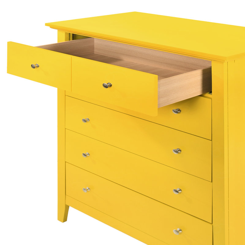 Charmant coffre de rangement pour tout espace, Jaune
