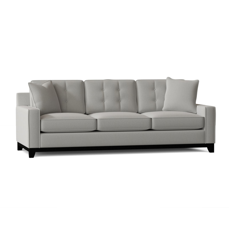 Carollton Upholstered 93'' Sofa, Gypsy Vapor Performance Microfiber