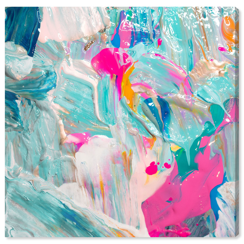 Abstrait doux-amer - impression sur toile, Toile tendue, H 20 po x l 20 po