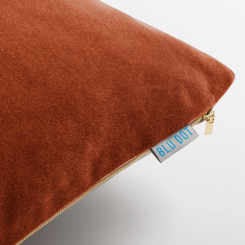 Signal Polyester Dog Pillow/Classic, 28" H x 35" W, Copper Velvet