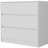  33" White Three Drawer Dresser