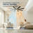  52-inch Modern Ceiling Fan with Light, Remote Control Smart Fan, 8 ABS Blades, DC Motor, 6 Speeds, Downrod Mount for Bedroom, Living Room-735249398-735249401