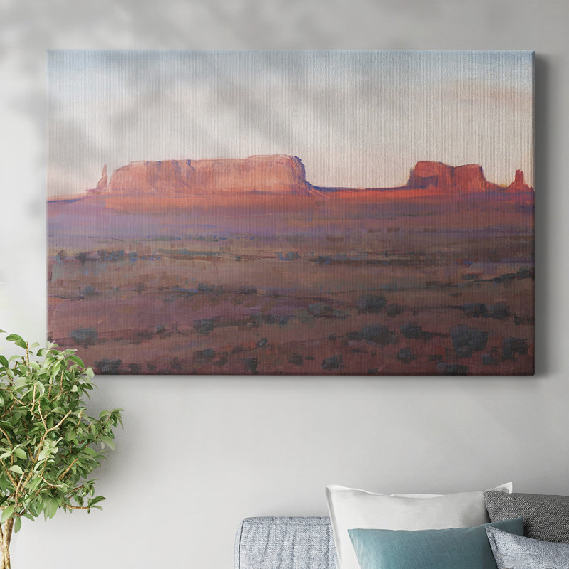 Red Rocks at Dusk I-Gallery Wrapped Canvas, 24" H x 36" W
