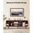 TV Stand, Boho Entertainment Center for TVs up to 58 in, 350 lbs Load, TV Media Console Table with Adjustable Storage Shelves & Rolling Door, Television Stand for Living Room, Bedroom, Brown-1151375293