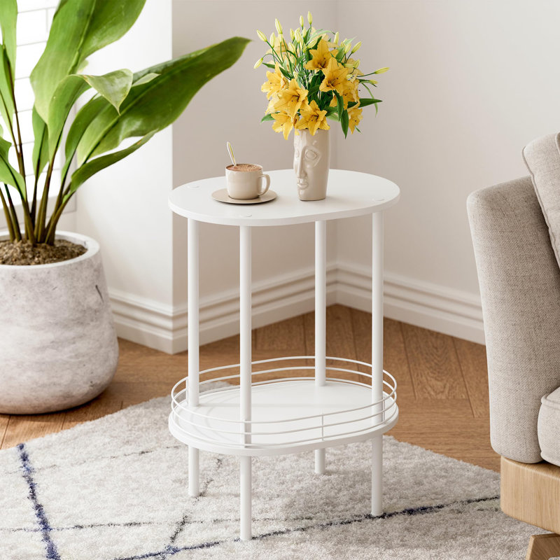 Petite table de chevet moderne Modern, Blanc