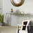 Aluminum Metal Silver Console Table