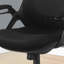 Chaise de bureau, hauteur réglable, pivotante, ergonomique, accoudoirs, bureau d'ordinateur, travail, métal chromé, contemporain, moderne-65776349